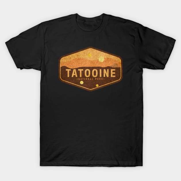 Tatooine National Park - RETRO T-Shirt by bengkelmarimin